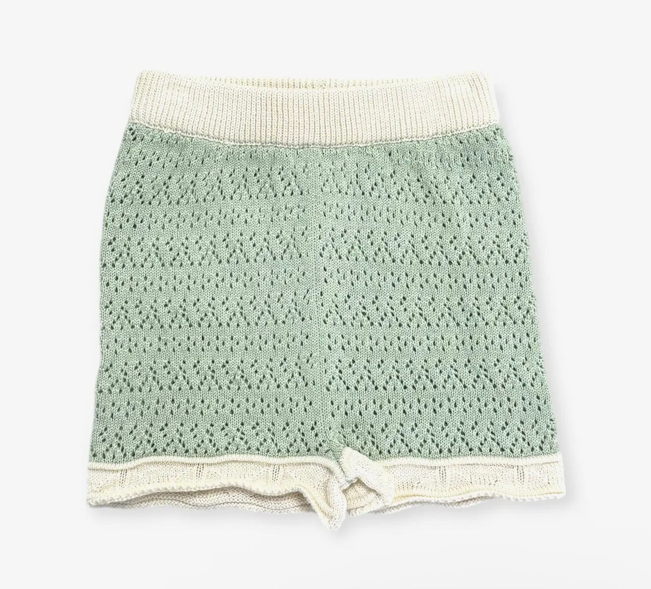 Mint Green Knit Tank & Shorts Set