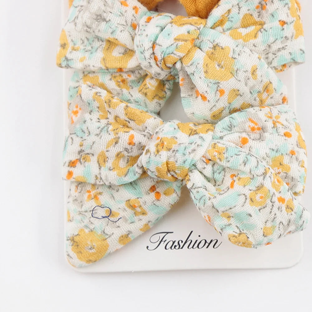 4PCS SET HAIR CLIP BOW