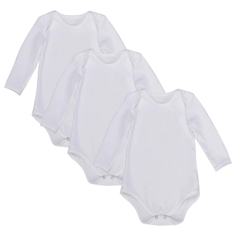 3-PACK LONG SLEEVED COTTON BODYSUIT