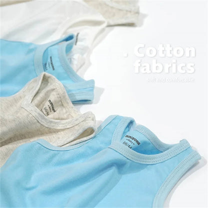 3- PCS SLEEVELESS COTTON BODYSUITS