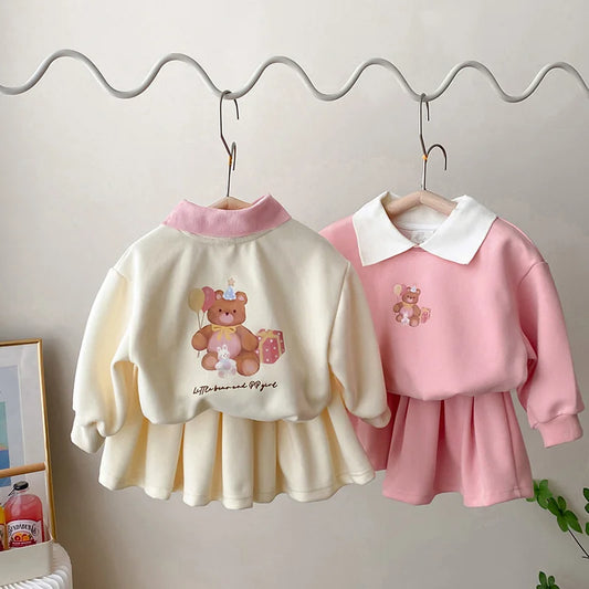 2-PIECE SWEATSHIRT AND SKIRT SET